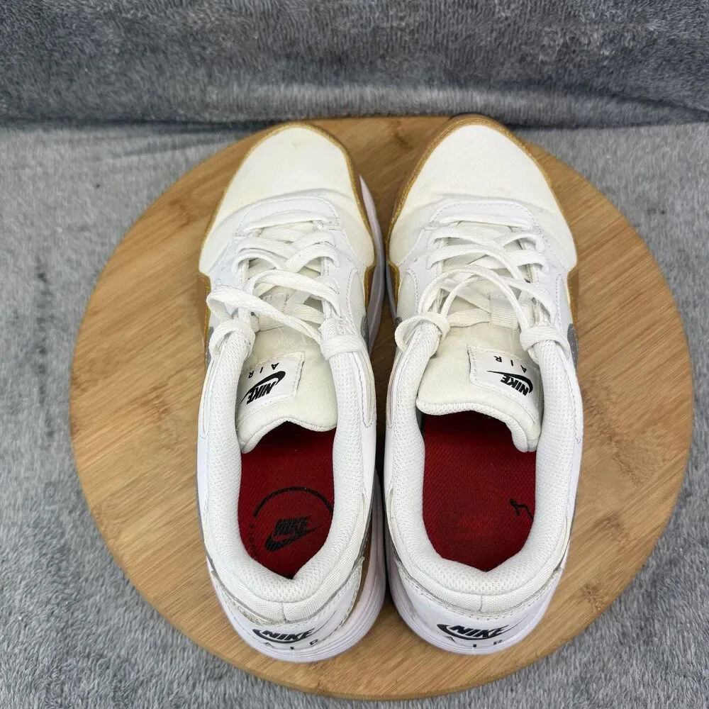 Nike Air Max SC Shoes Womens Size 9.5 White Gold Silver Sneakers CW4554-107
